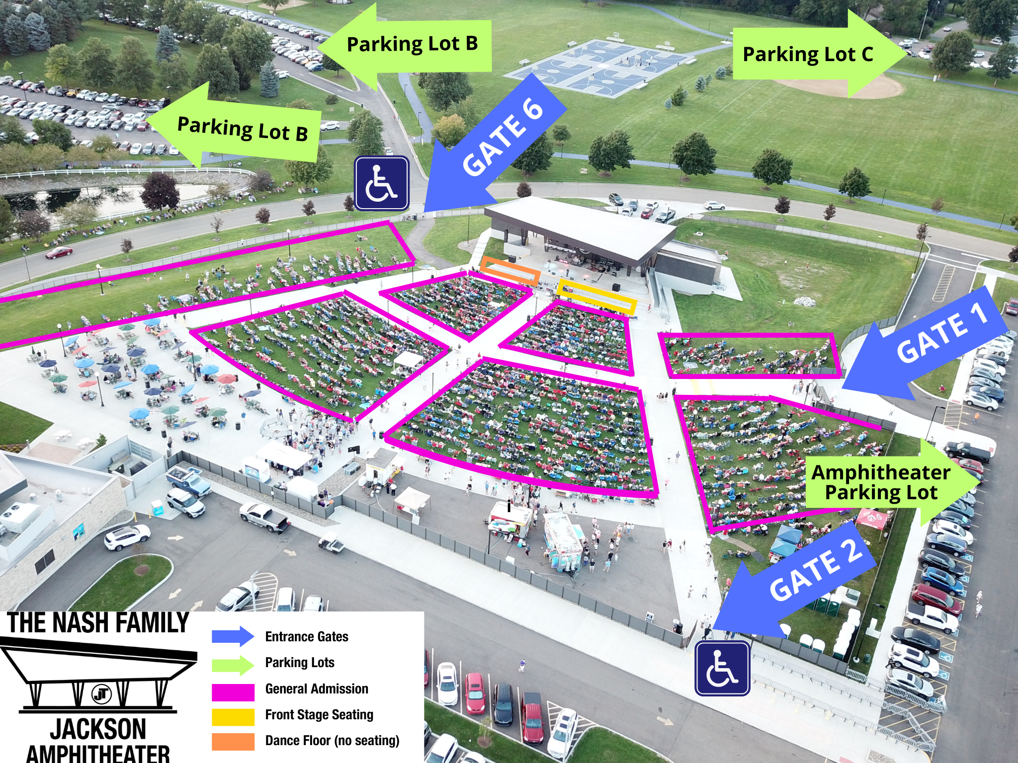 2025 NFJA Gate Map 2025 NFJA Gate Map